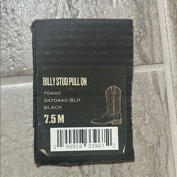 Frye Black Studded Cowboy Boots - Picture 3 of 5